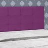 Cabeceira Estof para Cama Box Solt 90cm Clean Veludo Berinj - 3