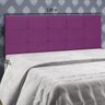 Cabeceira Estof para Cama Box Solt 90cm Clean Veludo Berinj - 4