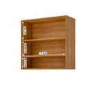 Ver imagem 3 de Armário Aéreo Celeste 80 Cm com 2 Portas Cinamomo/platina