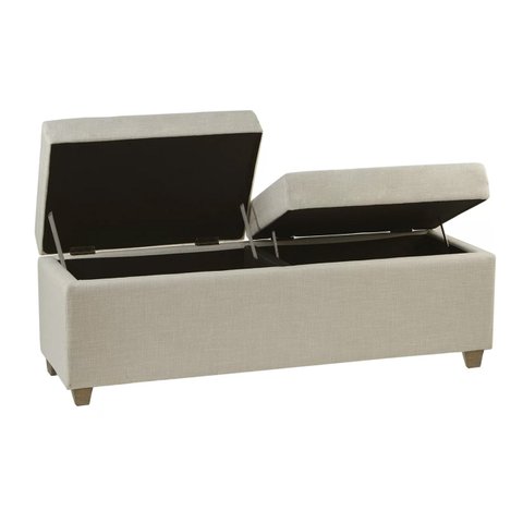 Recamier Bau Paris 1,40m Suede Azul Marinho - Clique Decor Clique decorações