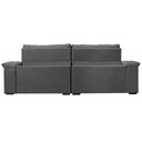 Ver imagem 6 de Sofá Retrátil e Reclinável 2,35m Molas Ensacadas Cama inBox Big Home com Bordado 3D Velusoft