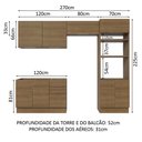 Ver imagem 4 de Armário de Cozinha Completa 270cm Rustic Stella Madesa 05