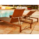 Ver imagem 3 de 2 Espreguiçadeiras Grécia e Mesa Garden em Alumínio - Piscina, Jardim, Área - Pedra Ferro