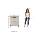 Ver imagem 2 de Balcão de Cozinha 80cm 2 Gavetas com Tampo Linha IS1511 Linha Isabelle Delmarco