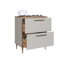 Ver imagem 3 de Balcão de Cozinha 80cm 2 Gavetas com Tampo Linha IS1511 Linha Isabelle Delmarco