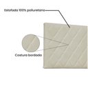 Ver imagem 4 de Cabeceira Painel Queen 1,60m Esmeralda Corano Branco
