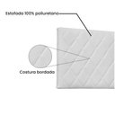 Ver mais imagens de Cabeceira Painel Queen 1,60m Esmeralda Corano Branco