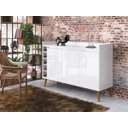 Ver imagem 2 de Buffet Aparador com Adega Retrô Wine Branco