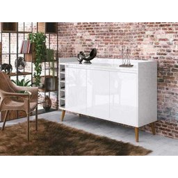 Buffet Aparador com Adega Retrô Wine Branco - 2 Buffet Aparador com Adega Retrô Wine Branco - 2