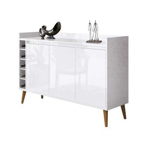 Buffet Aparador com Adega Retrô Wine Branco