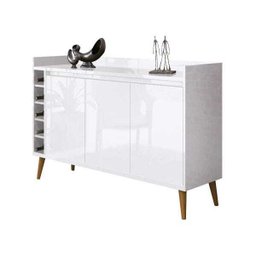 Buffet Aparador com Adega Retrô Wine Branco - 1 Buffet Aparador com Adega Retrô Wine Branco - 1