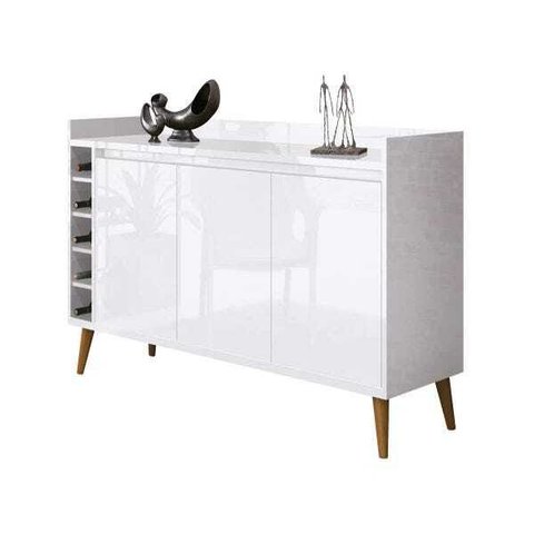 Buffet Aparador com Adega Retrô Wine Branco