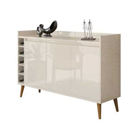 Buffet Aparador com Adega Retrô Wine Off White