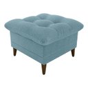 Ver imagem 4 de Conjunto P/ Sala Montreal 1 Poltrona Decorativas e 1 Puff Bouclê Azul - Matrix