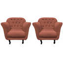 Ver imagem 3 de Kit 2 Poltronas Decorativa Dália Bouclé Terracota