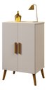 Ver imagem 3 de Sapateira Cali em Mdf Base Madeira 2 Portas e 3 Prateleiras:off White