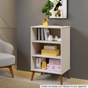 Ver imagem 2 de Sapateira Cali em Mdf Base Madeira 2 Portas e 3 Prateleiras:off White