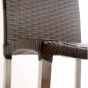 Ver imagem 3 de Conjunto de 2 Banquetas e Bistrô em Alumínio para Cozinha, Balcão, Edícula - Argila