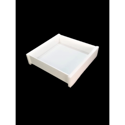 Bandeja Quadrada Em Acrílico Branco Sem Cristal Lavabo 46BRX - 3