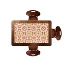 Ver imagem 4 de Mesa retangular 3 lugares para cozinha em madeira e 28 azulejos - Frutas