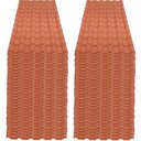 Ver imagem 1 de Kit com 45 Telha PVC Plan Cerâmica 2,42 Metros X 88cm com 6 Ondas Terracota - P3010021 - Afort