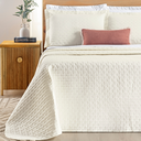 Ver imagem 1 de Cobre Leito Queen Size 100%algodão Lory Bordado Super Luxuoso Verity:palha