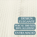 Ver imagem 3 de Cobre Leito Queen Size 100%algodão Lory Bordado Super Luxuoso Verity:palha