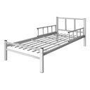 Ver imagem 1 de Cama Solteiro Int. de Tubolar/aço Alojamentos.:cinza