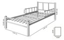Ver imagem 2 de Cama Solteiro Int. de Tubolar/aço Alojamentos.:cinza