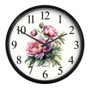 Ver imagem 2 de Relógio Parede Herweg Quartz 22cm Nacional 660126 Flores Preto - Preto