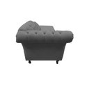Ver imagem 7 de Recamier Decorativo Divã Styllus Lado Esquerdo Couro Cinza