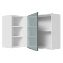Ver imagem 5 de Armário Aéreo de Canto com Adega Acoplada Madesa Lux 1 Porta Branco/Cinza