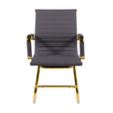 Ver imagem 2 de Cadeira de Escritório Eames Cinza - Fixa | Dourado Brilho