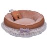 Cama Fofinha Euro Woof Classic Enchanté - Marrom claro - 1