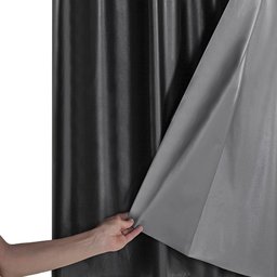 Cortina Blackout PVC 2,20 m x 1,30 m - Preta - 3