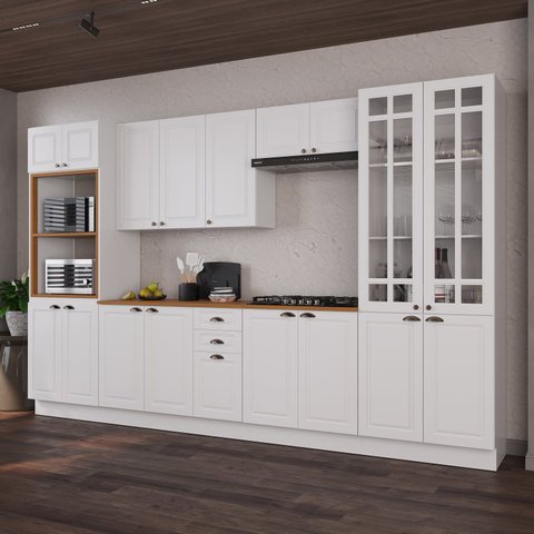 Kit Cozinha 6 Peças MDF Linha Bari