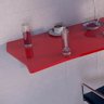 Mesa Dobrável Suspensa para Cozinha em MDF 110cm Vermelho - 2