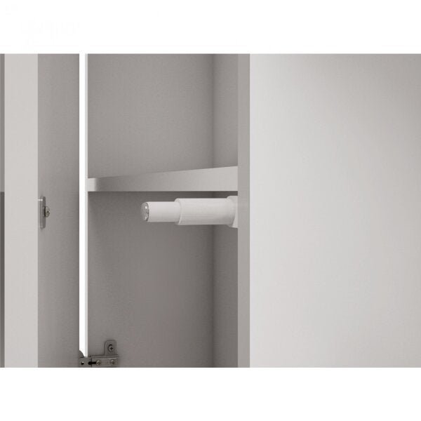 Espelheira para Banheiro 1 Porta 3 Prateleiras Treviso Mgm Móveis - 5