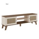 Ver imagem 5 de Conjunto Charlotte 180cm Retrô Tv 75" 4 Peças Pinho / Off White