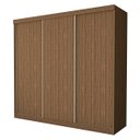 Ver imagem 2 de Guarda-roupa Casal 3 Portas 4 Gavetas de Correr Itália - Freijó