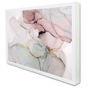 Ver imagem 2 de Quadro Decorativo Abstrato Mármore Prime Luxo em Moldura Caixa Tacolado Moldura Trad 1cm Preta com V