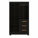 Ver imagem 5 de Guarda-Roupa 4 Portas 200,5x120,4cm Amanda Yescasa Preto