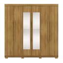 Ver imagem 2 de Guarda Roupa Casal Doral 6 Portas de Bater 2 com Espelhos 2 Gavetas Nature G98 - Gran Belo