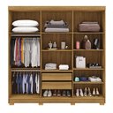 Ver imagem 6 de Guarda Roupa Casal Doral 6 Portas de Bater 2 com Espelhos 2 Gavetas Nature G98 - Gran Belo