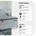Ver imagem 3 de Cama Box Casal + Colchão Comfort Class Pillow Top 138x188 Branco/suede Branco