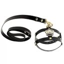 Ver imagem 1 de Coleira Peitoral com Guia para Cães Princess Preta Bicho com Luxo - Preta 3 Peitoral (60cm) Guia (1,