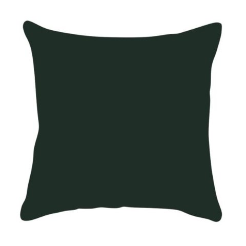 Capa de Almofada Lisa Veludo Verde Escuro 43x43cm