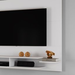 Painel Decorativo Moderno - Vitoria-branco Acetinado - Mavau Móveis - 2