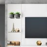 Painel Suspenso para TV até 55 Turim (MDF) Branco Laca - 3