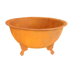 Lenheiro Lareira Braseiro Envelhecida Externa em Ferro G84cm - 1